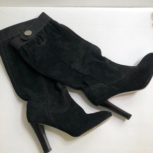 Michael Kors Harness Slouch Style Black Suede Boot - image 1